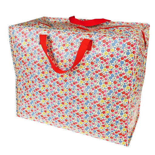 KI-generiertes Bild,XXL Jumbo Bag Tilde bunte Blumen 55cm Aufbewahrungstasche Einkaufstasche
