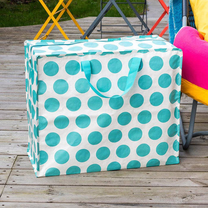 KI-generiertes Bild,XXL Jumbo Bag Turquoise Spotlight 55cm Aufbewahrungstasche Einkaufstasche