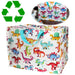 KI-generiertes Bild XXL Jumbo Bag Baby Dinos Dinosaurier 55cm Kunststoff Aufbewahrungstasche Einkaufstasche