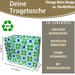 KI-generiertes Bild,XXL Jumbo Bag Gänseblümchen Blau 55cm Aufbewahrungstasche Einkaufstasche