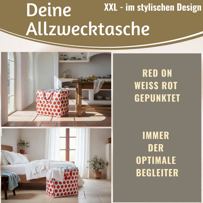 KI-generiertes Bild,XXL Jumbo Bag Red Spotlight 55cm Aufbewahrungstasche Einkaufstasche