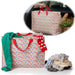 KI-generiertes Bild XXL Jumbo Bag Tilde bunte Blumen 55cm Recycelt Kunststoff Aufbewahrungstasche Einkaufstasche
