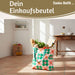 KI-generiertes Bild,Shopper Einkaufstasche Daisy Pink Grün faltbar Strandtasche Tragetasche
