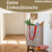 KI-generiertes Bild,Shopper Einkaufstasche Tilde Blumen faltbar Strandtasche Tragetasche