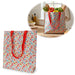 KI-generiertes Bild Retro Shopper Einkaufstasche Tilde Blumen faltbar Strandtasche Tragetasche