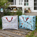 KI-generiertes Bild,XXL Jumbo Bag Garden Birds 55cm Aufbewahrungstasche Einkaufstasche