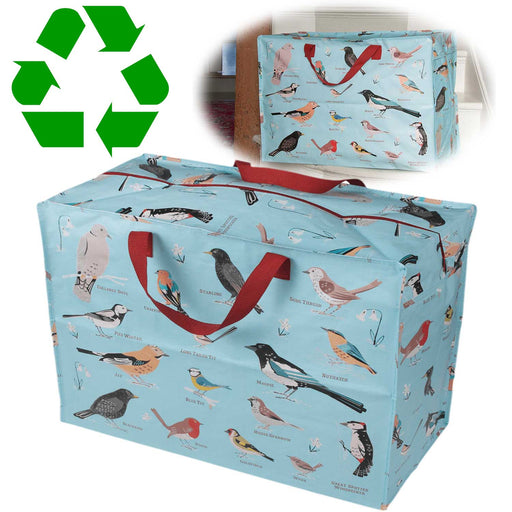 KI-generiertes Bild XXL Jumbo Bag Garden Birds 55cm Kunststoff Aufbewahrungstasche Einkaufstasche