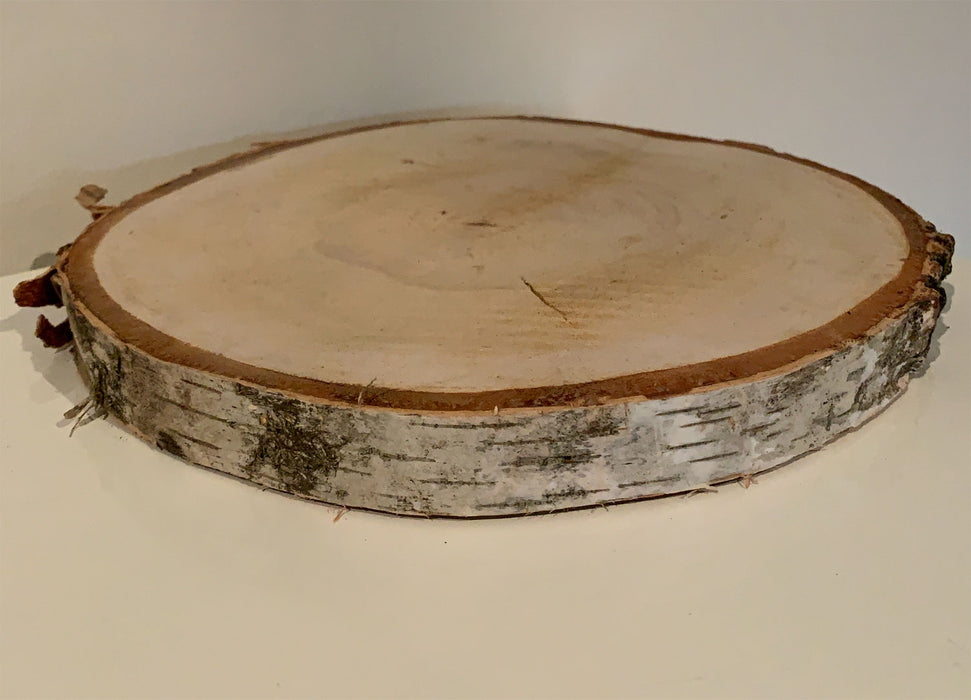 KI-generiertes Bild,Rindenbrett Baumscheibe Birke Rund Holz Ø 22-26cm Astscheibe Rindenscheibe