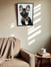 KI-generiertes Bild,Wandbild französische Bulldogge 40x60cm Vogue Diamant Schwarz Kunstdruck Leinwand