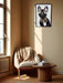 KI-generiertes Bild,Wandbild französische Bulldogge 40x60cm Vogue Diamant Schwarz Kunstdruck Leinwand