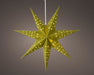 KI-generiertes Bild,3D Samt Leuchtstern Ø 40cm Grün 10 LED Beleuchtet Weihnachtsstern Papierstern