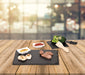 KI-generiertes Bild,Schieferplatte 30x20cm Servierplatte Schieferteller Tischset Sushi Deko