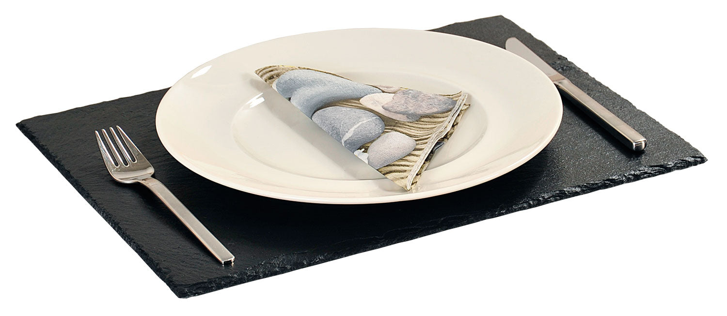 KI-generiertes Bild,Schieferplatte 30x20cm Servierplatte Schieferteller Tischset Sushi Deko