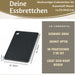 KI-generiertes Bild,2x Brettchen Essbrettchen Frühstücksbrettchen 23x16cm Granit Optik Kunststoff