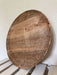 KI-generiertes Bild,XL Mango Holz Servierteller 37cm Rund Serviertablett Deko Tablett Servierplatte