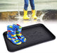 KI-generiertes Bild,Schuhabtropfschale Schuhwanne Schwarz 60x40cm hoher Rand Schuhablage Schuhmatte