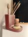 KI-generiertes Bild,Design Spülbecken Organizer Alt Rosa Waschbecken Schwammhalter Schwammablage