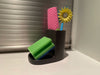 KI-generiertes Bild,Design Spülbecken Organizer Grau Braun Waschbecken Schwammhalter Schwammablage
