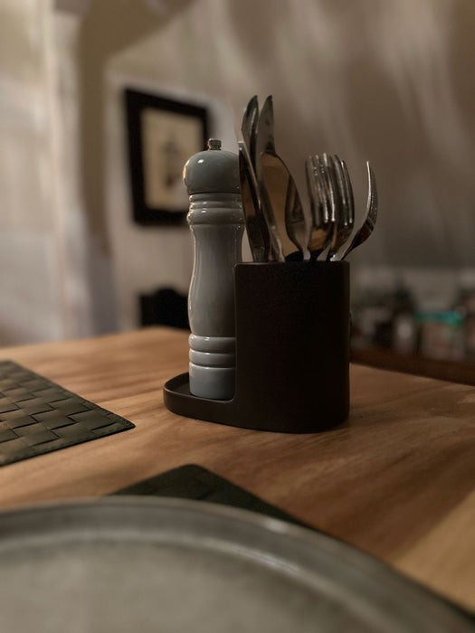 KI-generiertes Bild,Design Spülbecken Organizer Grau Braun Waschbecken Schwammhalter Schwammablage