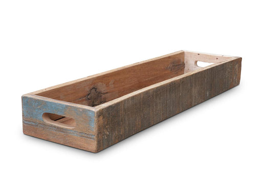 KI-generiertes Bild,XL Holz Serviertablett Griffe 61x17cm Fundholz Grifftablett Deko Tablett