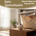 KI-generiertes Bild,Keramik Sparschwein Spruch Luxus Schwein Weiß Gold Spardose Sparbüchse