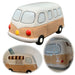 KI-generiertes Bild Keramik Sparschwein Retro Mini-Bus Design 16x12x9cm Sparbüchse Spardose