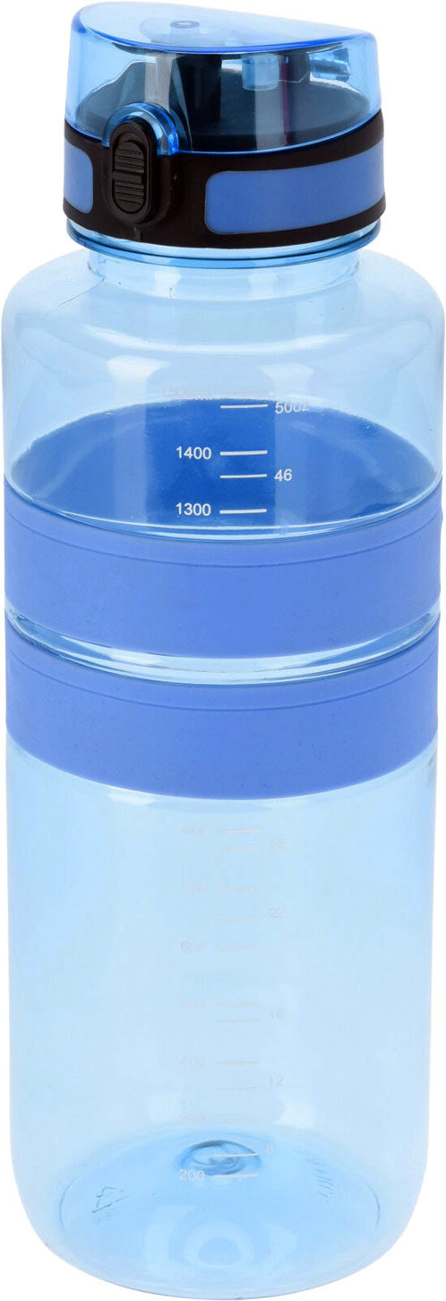 KI-generiertes Bild,XL Sportflasche Trinkflasche 1500ml Blau Wasserflasche auslaufsicherer Klappdeckel