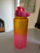 KI-generiertes Bild,XXL Wasserflasche 2000ml Pink Sportflasche Trinkflasche Klappdeckel auslaufsicher