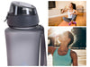KI-generiertes Bild,Sportflasche Trinkflasche 650ml Grau Wasserflasche auslaufsicherer Klappdeckel