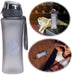 KI-generiertes Bild Sportflasche Trinkflasche 650ml Grau Wasserflasche auslaufsicherer Klappdeckel