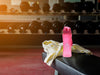 KI-generiertes Bild,Sportflasche Trinkflasche 650ml Rot Pink Wasserflasche auslaufsicherer Klappdeckel