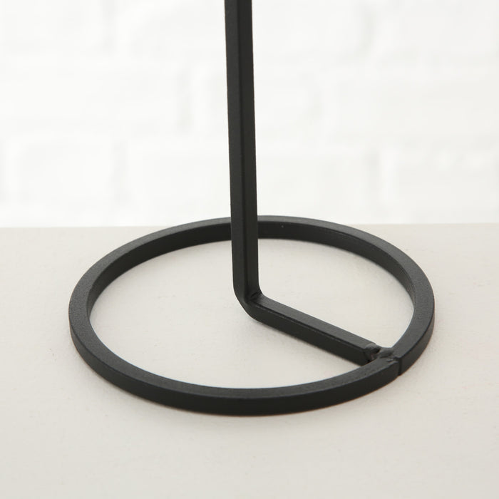 KI-generiertes Bild,Vintage Kerzenständer 3er Set Schwarz 20-32cm Metall Kerzenhalter Stabkerzen