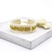 KI-generiertes Bild,Canvas Statement Armband Champagner Baby Quasten besticktes Webarmband