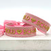 KI-generiertes Bild,Canvas Statement Armband Goldschatz Rose Gold Quasten besticktes Webarmband