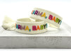 KI-generiertes Bild,Canvas Statement Armband Karma Baby Multi Bunt Quasten besticktes Webarmband