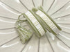 KI-generiertes Bild,Canvas Statement Armband Live in The Moment Weiß Grün Quasten besticktes Webarmband