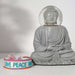 KI-generiertes Bild,Canvas Statement Armband Love Peace Happiness Quasten besticktes Webarmband