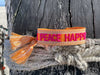 KI-generiertes Bild,Canvas Statement Armband Love Peace Happiness Quasten besticktes Webarmband