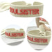KI-generiertes Bild Canvas Statement Armband Soulsister Ecru Rose Quasten besticktes Webarmband