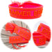 KI-generiertes Bild Canvas Statement Armband Summer Breeze Neon Quasten besticktes Webarmband