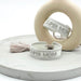 KI-generiertes Bild,Canvas Statement Armband Super Mom Silber Grau Quasten besticktes Webarmband