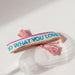 KI-generiertes Bild,Canvas Statement Armband Do what you Love Quasten besticktes Webarmband