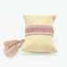 KI-generiertes Bild,Canvas Statement Armband Believe in Yourself Rose Altrosa Quasten besticktes Webarmband