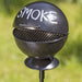KI-generiertes Bild,XL Windaschenbecher Metall BBQ Grill Smoke Schwarz Gartenstab 65-115cm Ascher