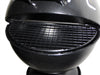 KI-generiertes Bild,XL Windaschenbecher Metall BBQ Grill Smoke Schwarz Gartenstab 65-115cm Ascher