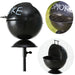KI-generiertes Bild XL Windaschenbecher Metall BBQ Grill Smoke Schwarz Gartenstab 65-115cm Ascher