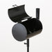 KI-generiertes Bild,XL Windaschenbecher Metall BBQ Grill Smoker Schwarz Gartenstab 65-115cm Ascher