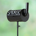 KI-generiertes Bild,XL Windaschenbecher Metall BBQ Grill Smoker Schwarz Gartenstab 65-115cm Ascher