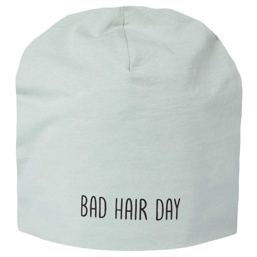 KI-generiertes Bild Stylische Mütze Unisex "Bad Hair Day" Mint Jersey Stretch Beanie weich dehnbar