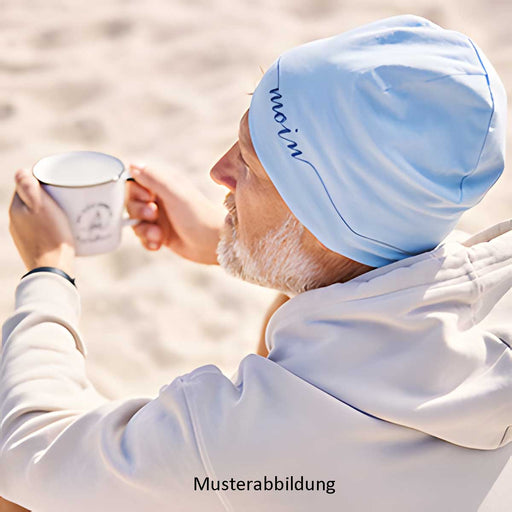 KI-generiertes Bild,Stylische Mütze Unisex "Bad Hair Day" Mint Jersey Stretch Beanie weich dehnbar